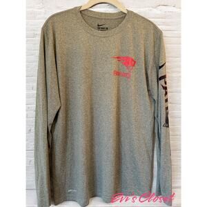 New England Patriots Dry Fit Nike T Athletic Cut Patriots Logos Unisex L